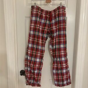 J. Crew Factory Red and Blue Plaid Pajama Pants